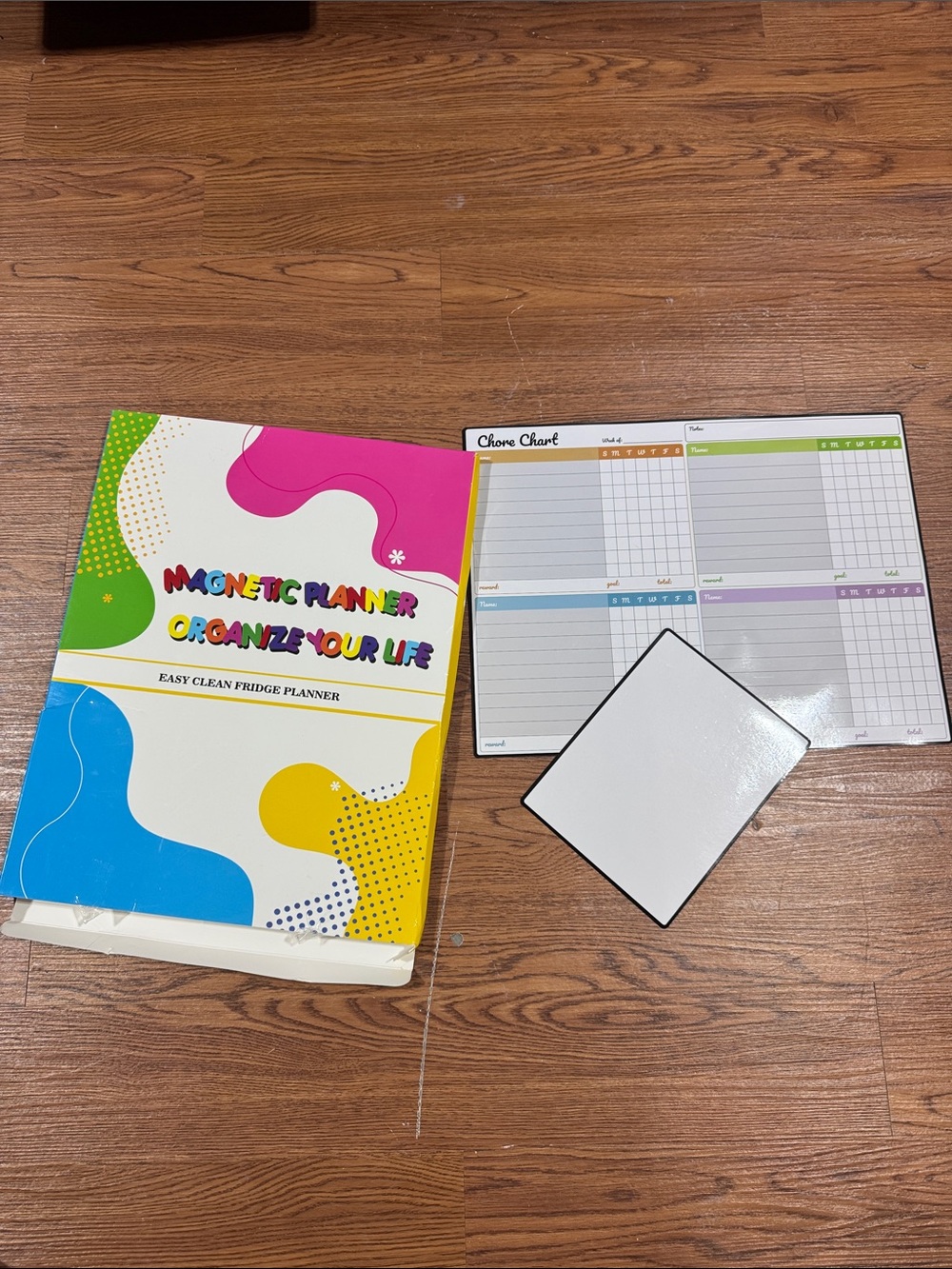 Magnetic Fridge Planner Set - Colorful Weekly Organizer